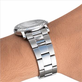 NY Diamond Appraisal Certified Custom Natural Diamond 2.00 Carat Men's White Dial Gucci Day of The Week Date Watch