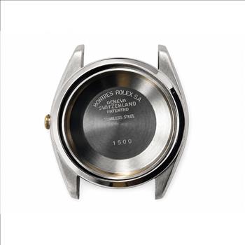 Rolex Diamond Bezel Oyster Perpetual Date Men's Watch Case Parts Set