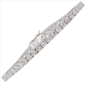 3 Carat Lab Moissanite Tennis Bracelet Carat 7 Inch 925 Womens