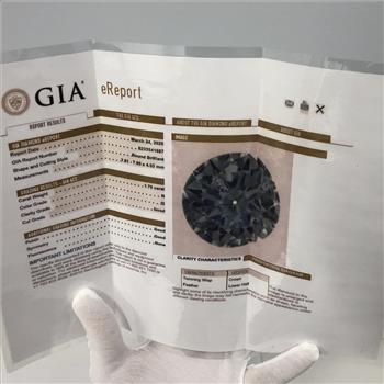 Real Natural 2 Carat Ct GIA Round Solitaire Diamond Engagement Ring 14k Solid Yellow Gold