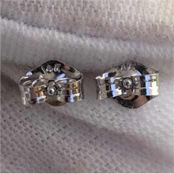 1 1/2 ct Lab Grown Diamond Round Solitaire Stud Earrings 14k White Gold