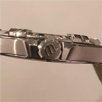 Custom Natural Diamond Maurice Lacroix AIKON AI1008 42mm Leather Men's Watch IGI Certified