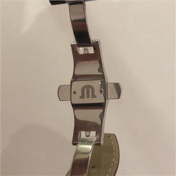 Custom Natural Diamond Maurice Lacroix AIKON AI1008 42mm Leather Men's Watch IGI Certified