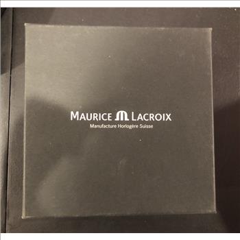 Custom Natural Diamond Maurice Lacroix AIKON AI1008 42mm Leather Men's Watch IGI Certified