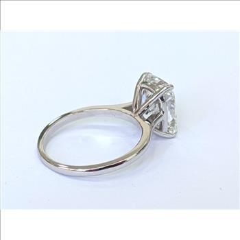 Real Lab Grown Diamond 3 Carat Elongated Cushion Cut Engagement Ring Solid 14k White Gold IGI Certified 