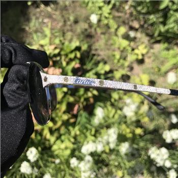 Custom Real Natural Diamond Cartier Santos-Dumont Sunglasses for Men and Women IGI Certified