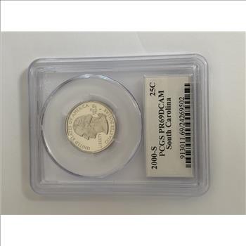 2000-S South Carolina State Quarter PCGS PR69DCAM Deep Cameo Proof