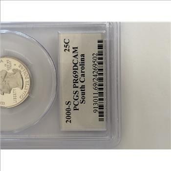 2000-S South Carolina State Quarter PCGS PR69DCAM Deep Cameo Proof