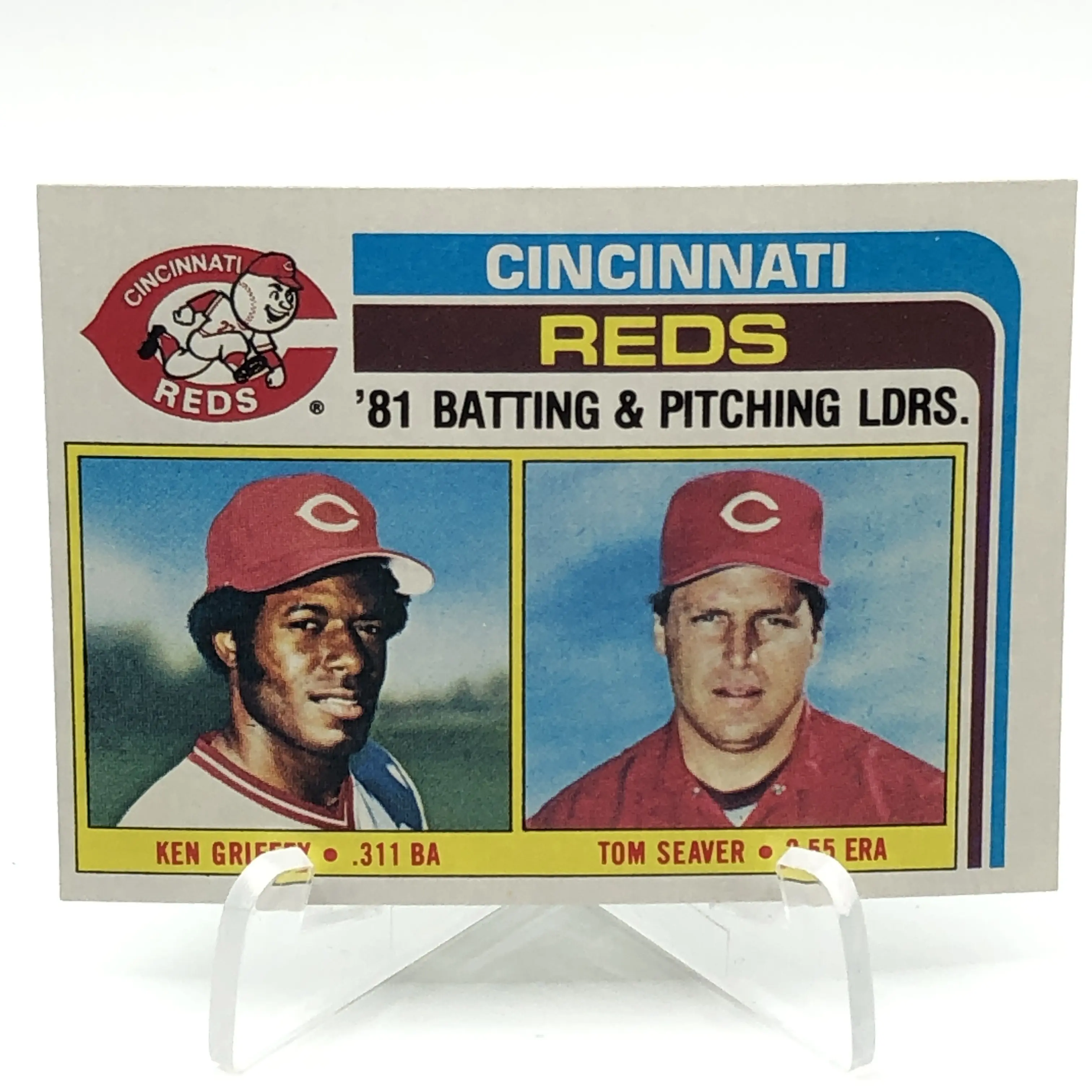 Ken Griffey / Tom Seaver High Grade Vintage 1982 Topps Baseball Card
