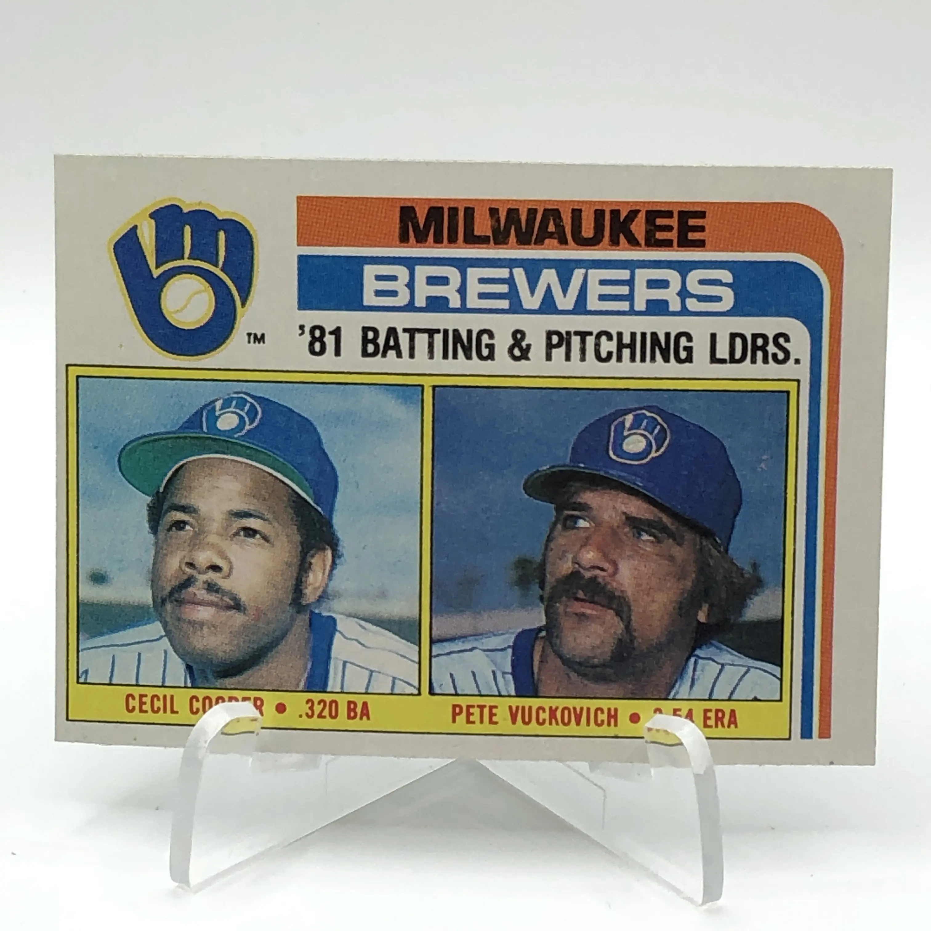 Cecil Cooper High Grade Vintage 1982 Topps Baseball Card Set Break