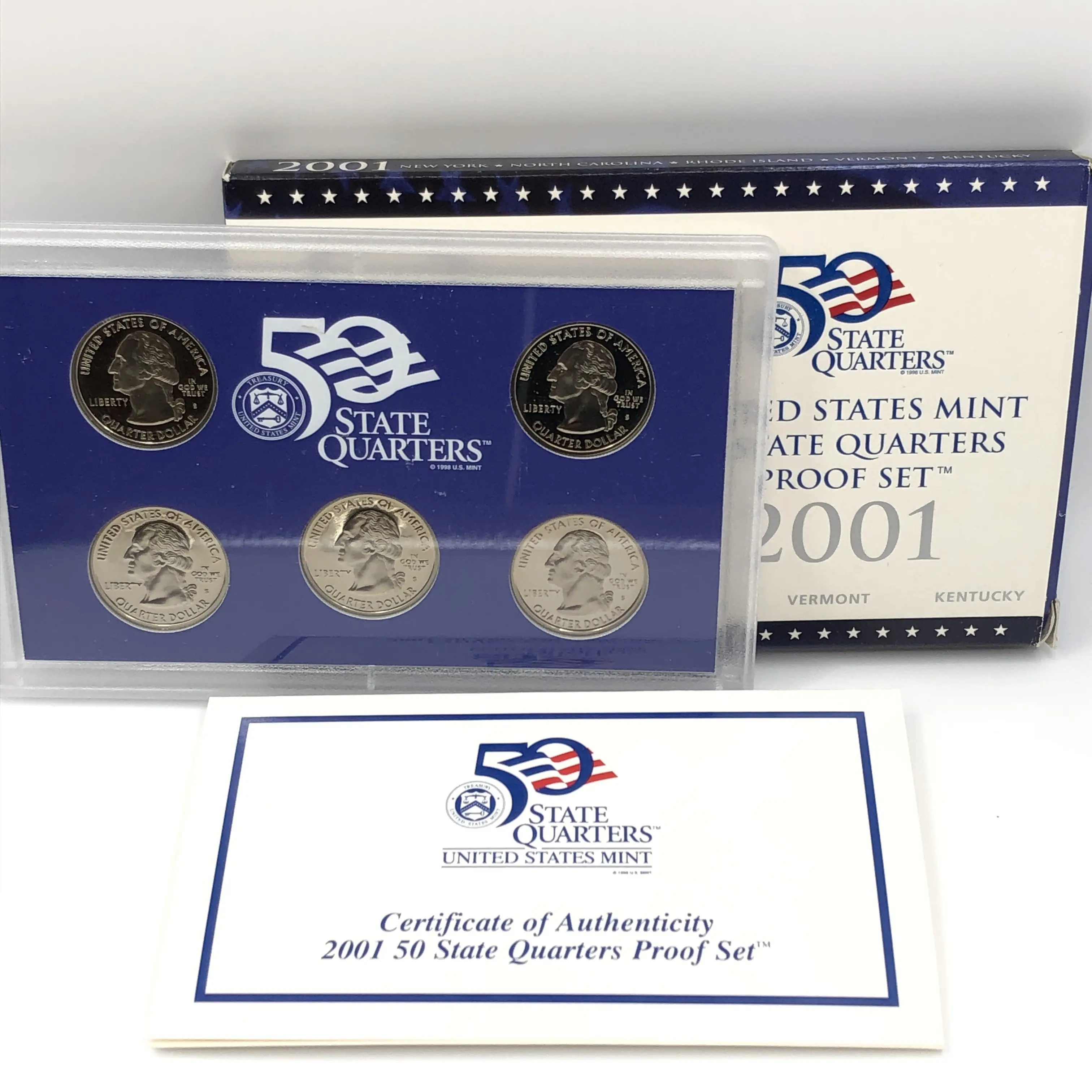 2001 Us Proof Coin Set in Original Packaging