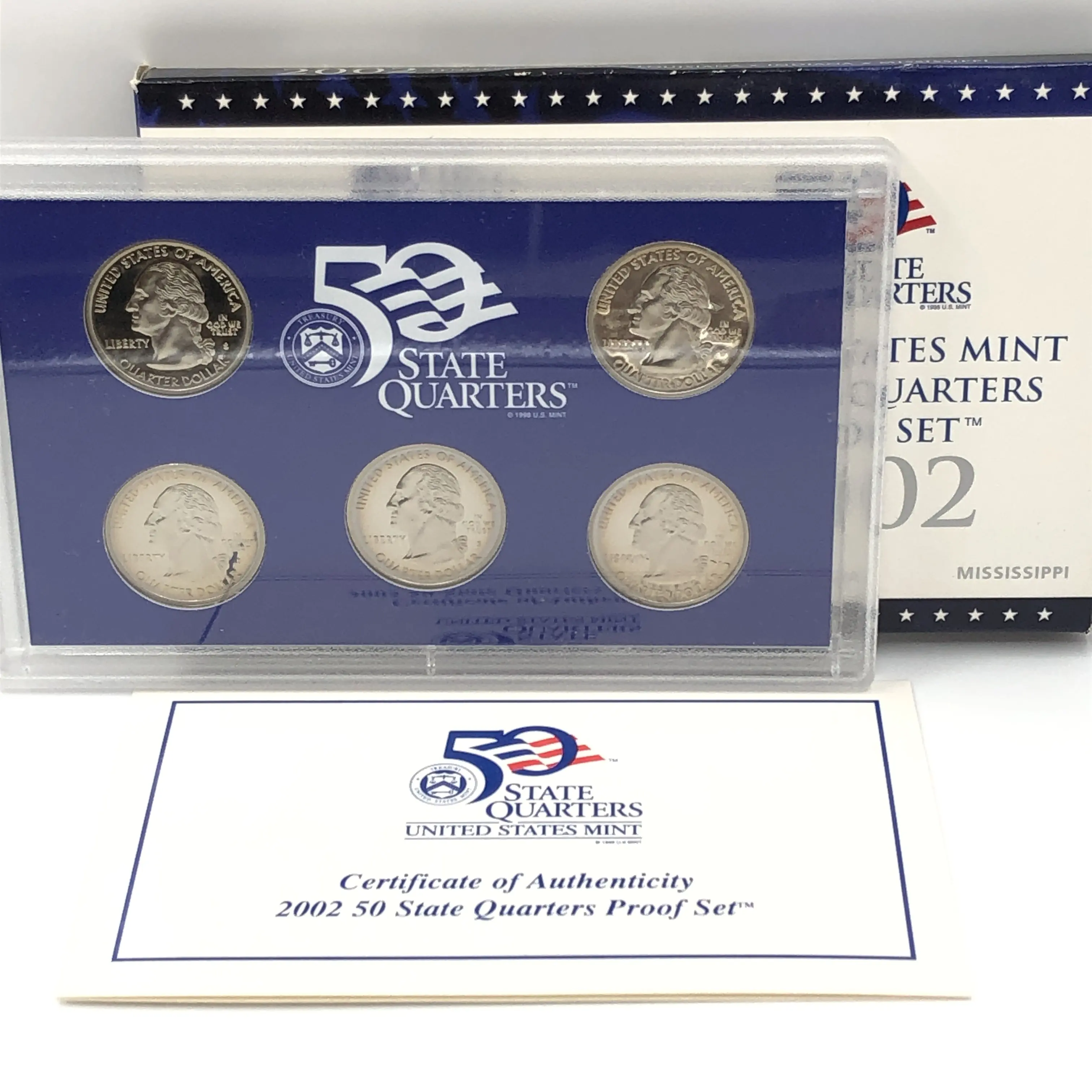 2002 Us Proof Coin Set in Original Packaging