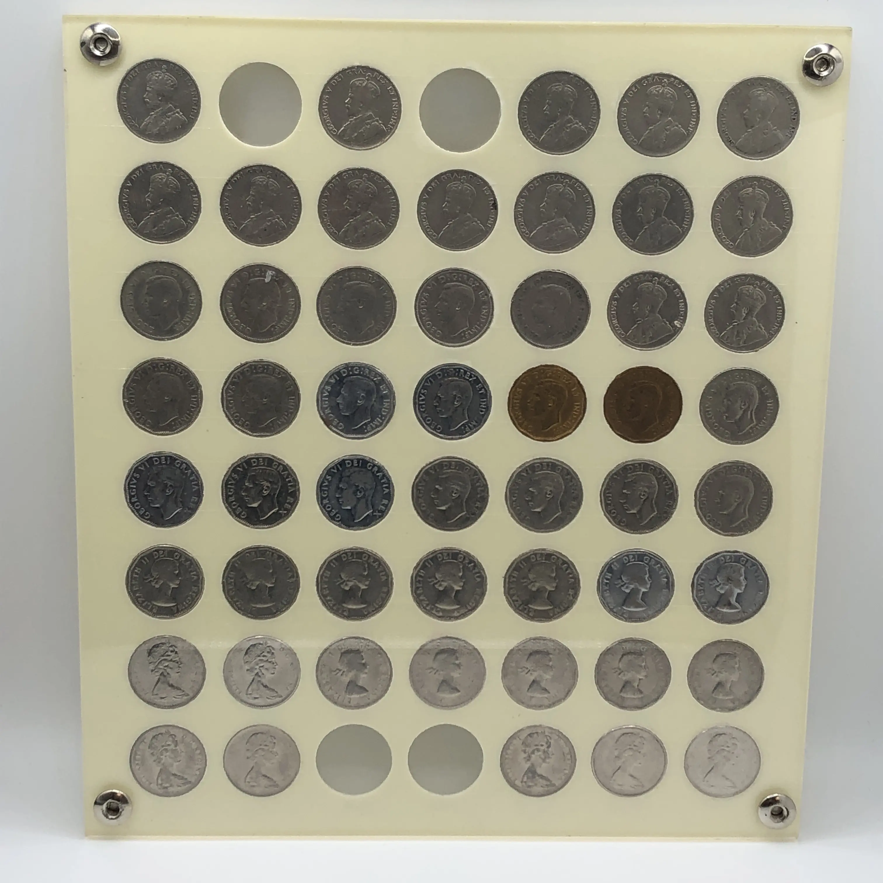 High Grade Canada Nickel Set in Plastic Display