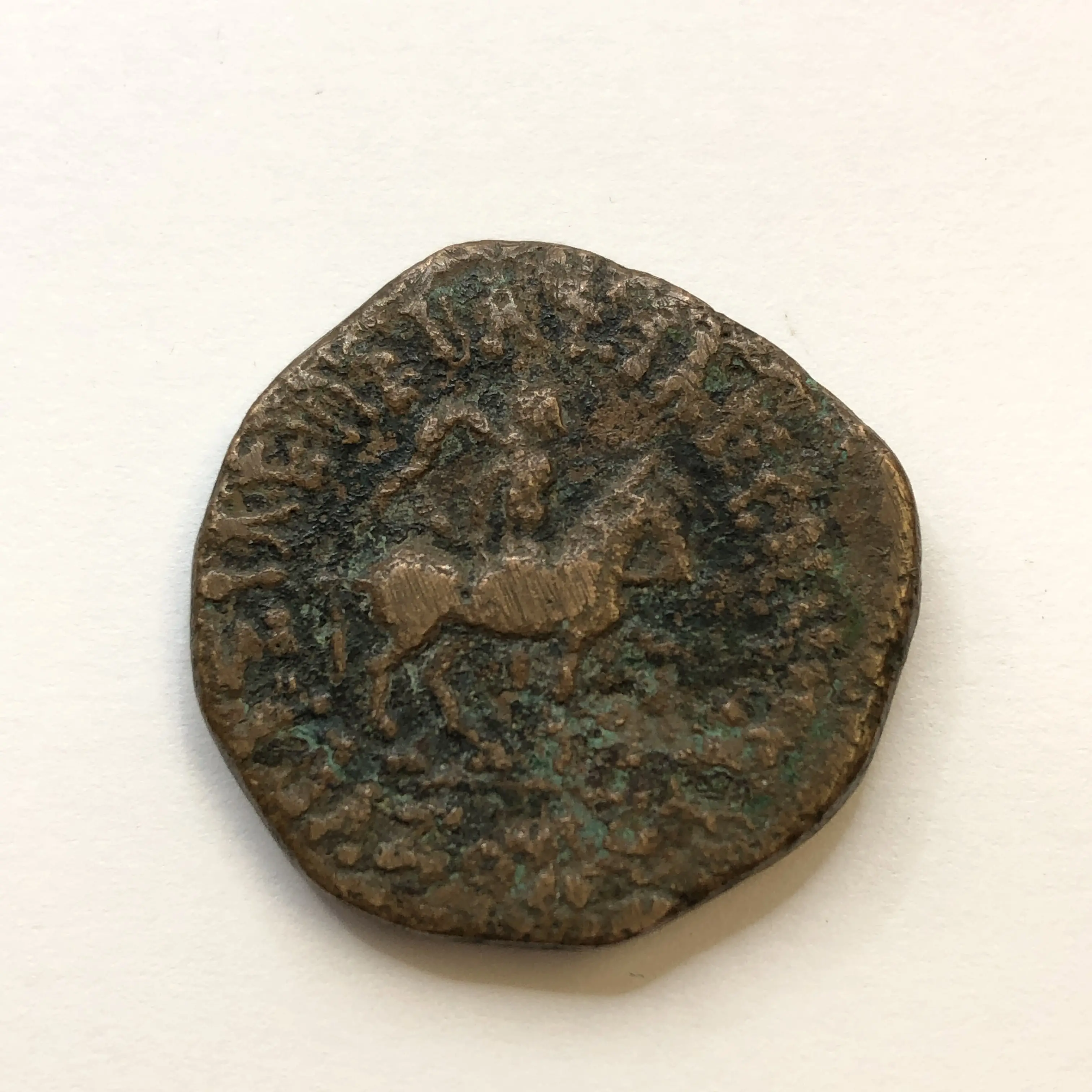 Ancient INDO-SCYTHIAN: Azes, ca. 58-12 BC, AE dekachalkon