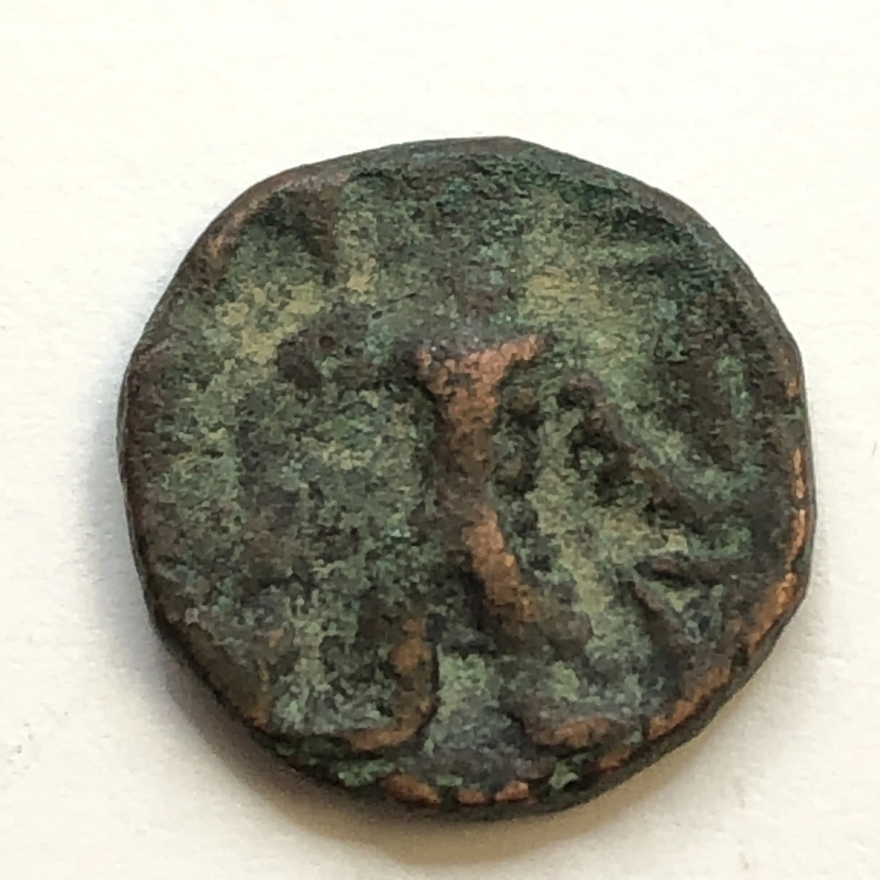 ANCIENT GREECE KUSHAN EMPIRE Kanishka I Copper tetradrachm 127-147AD