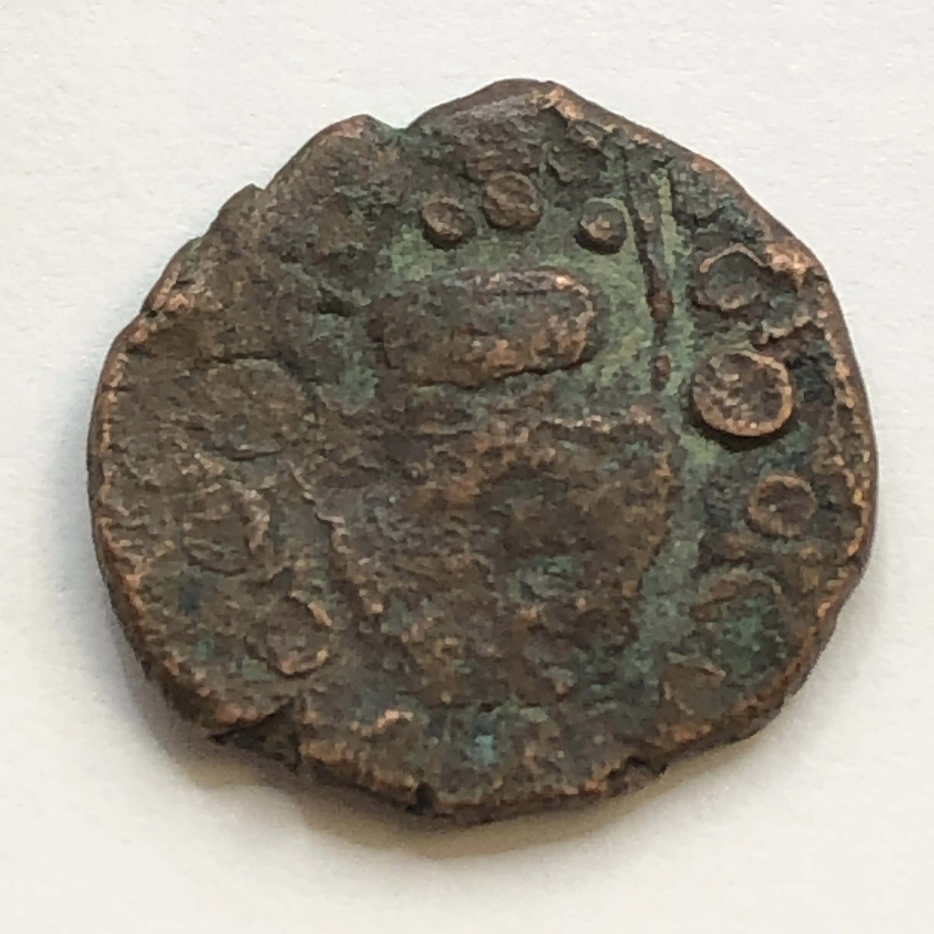 Ancient KUSHAN: Kanishka, ca. 127-151, AE 1/2 tetradrachm