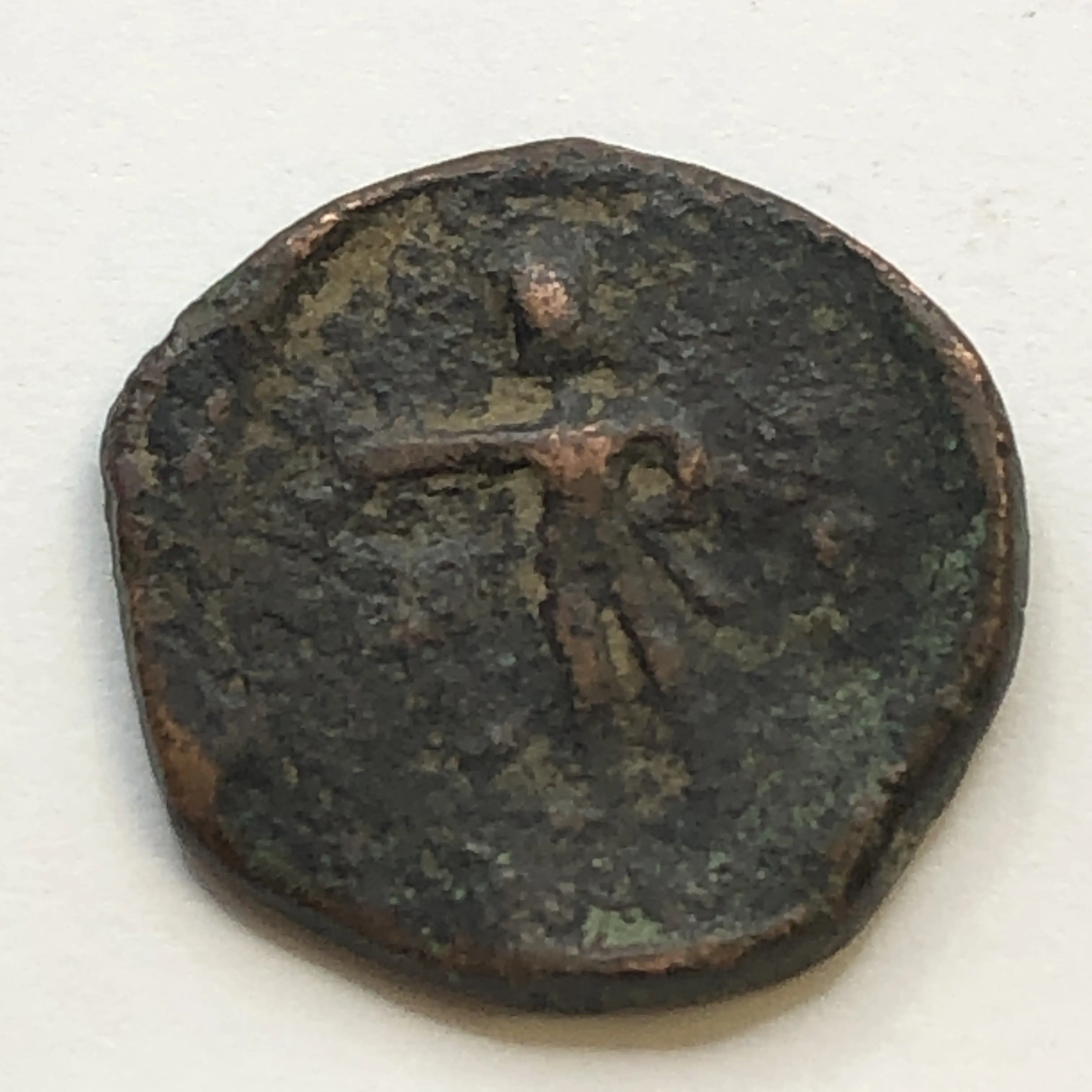 Ancient KUSHAN: Kanishka, ca. 127-151, AE 1/2 tetradrachm