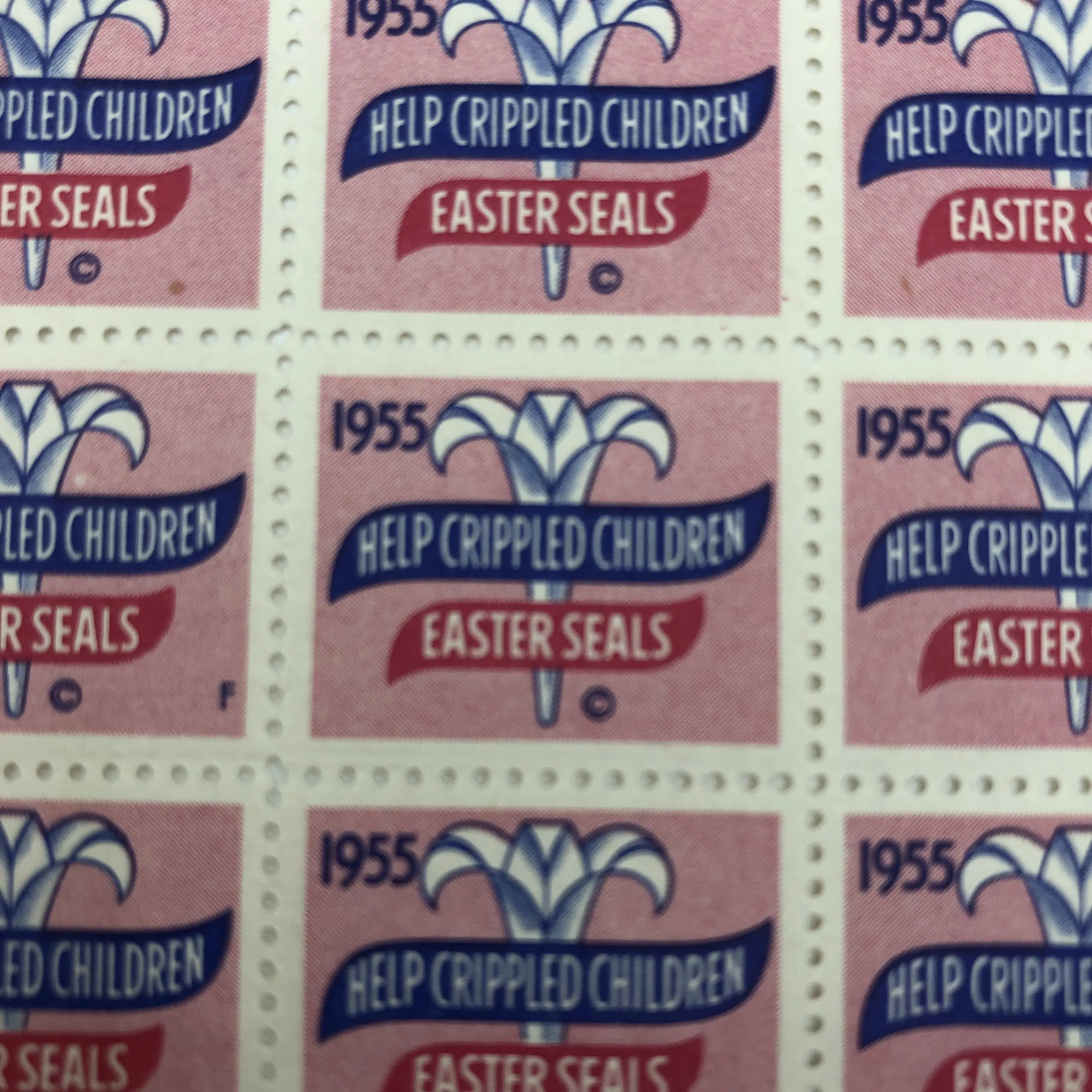 Uncut Sheet of Mint Condition Collector Stamps