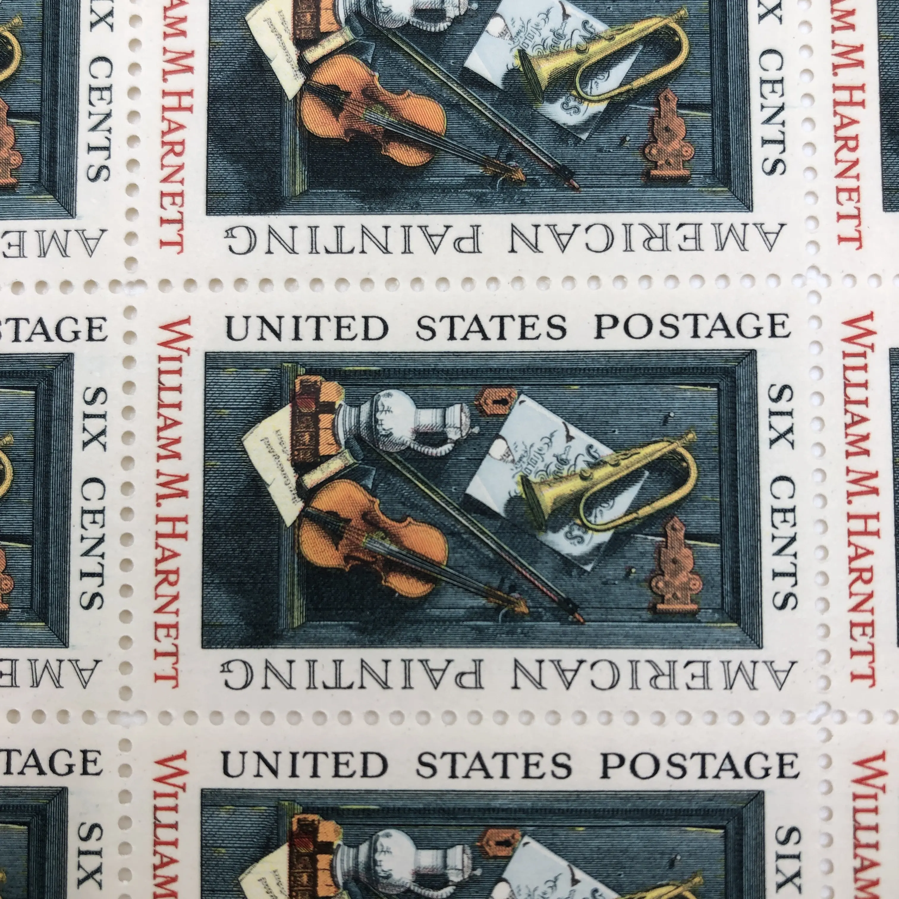 Uncut Sheet of Mint Condition Collector Stamps