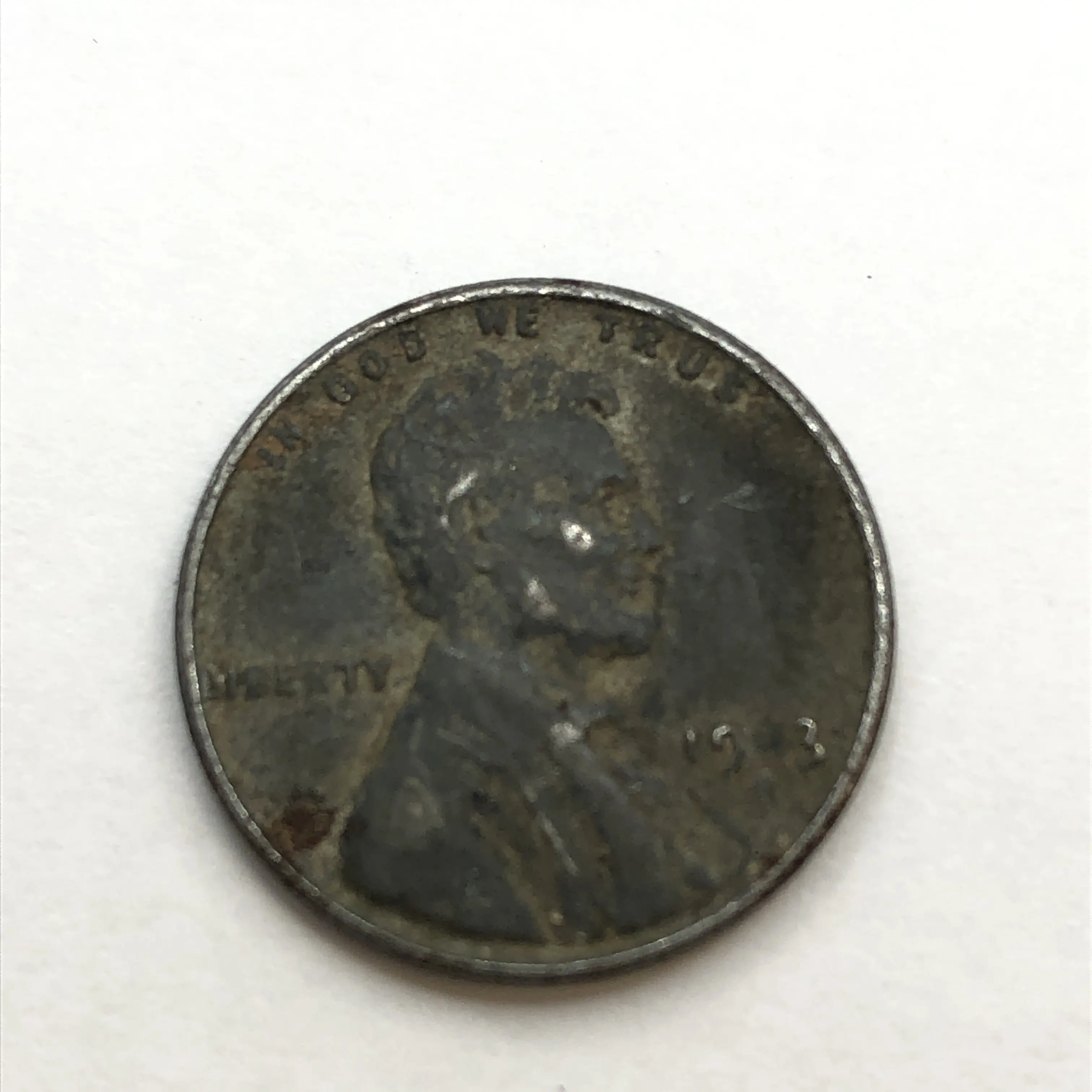 1943 Steel Wheat Cent