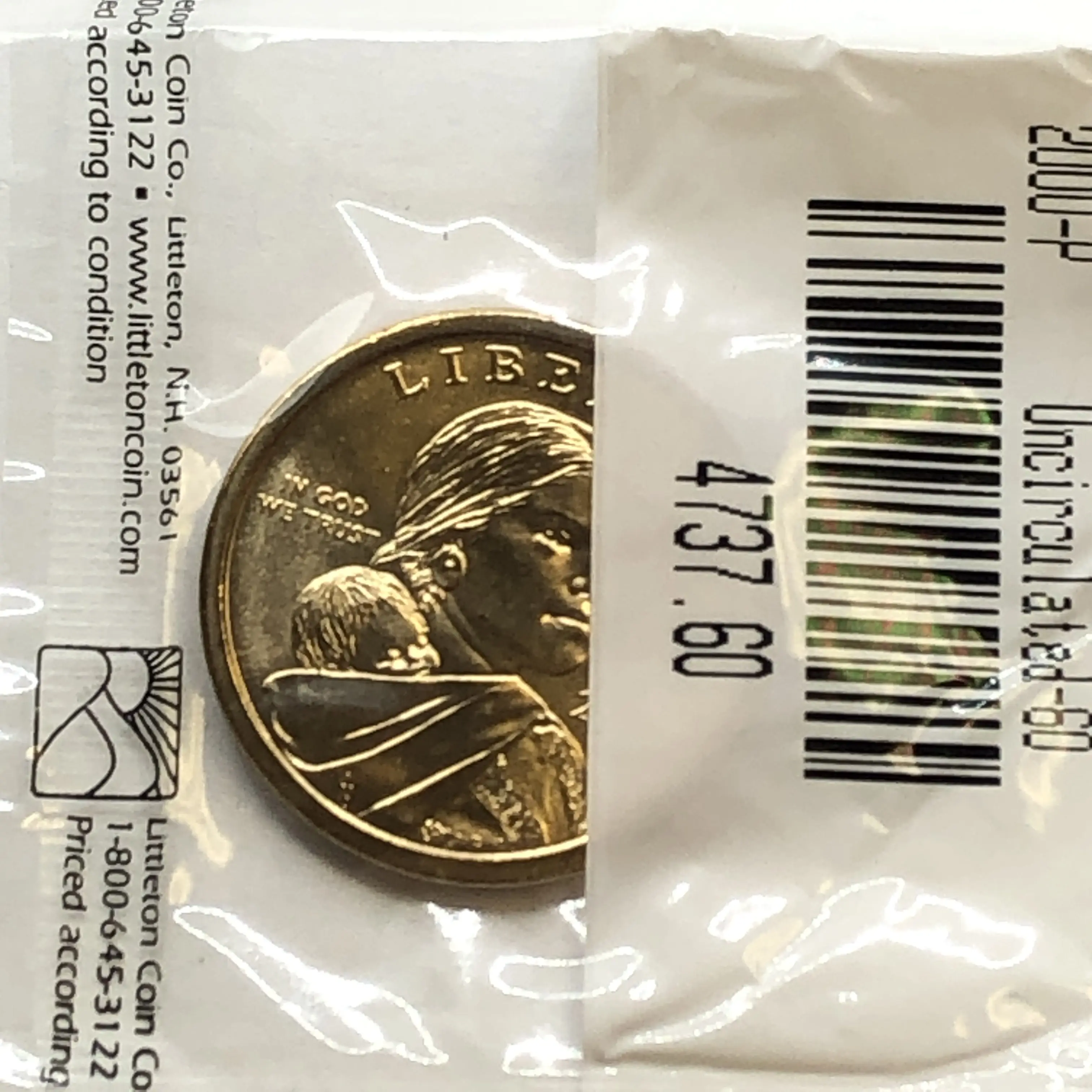 2000 Philadelphia  Sacagawea Dollar Mint State Sealed