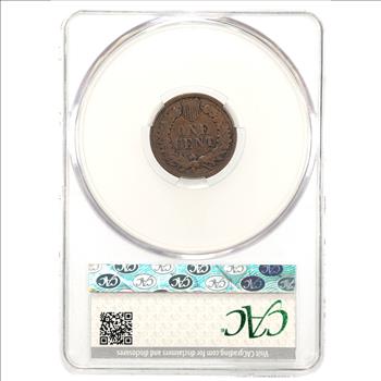 1894/1894 Indian Head Cent Repunched Date FS-301, S-1 CAC VG8