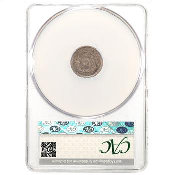 1860 O Seated Liberty Half Dime Coin CAC XF40