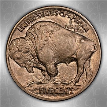 1913 Type 1 Buffalo Nickel Coin CAC AU58